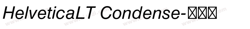 HelveticaLT Condense字体转换